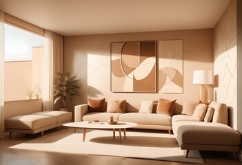 Photo modern style conceptual interior room 3d illustration