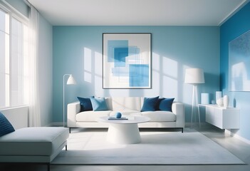 Photo modern style conceptual interior room 3d illustration