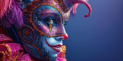 surreal portrait of a court jester
