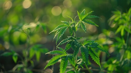 Cannabis a plant known as marijuana or hemp