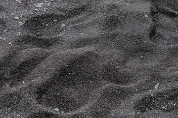 Punalu'u Black Sand Beach, Big island Hawaii. Kau Basalt, 3000 to 5000 years, Tholeiitic basalt, From Mauna Loa, a shield volcano
