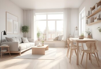 Photo modern style conceptual interior room 3d illustration