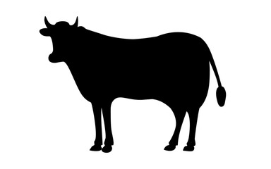 牛のシルエット