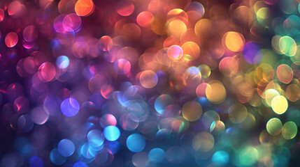 Abstract rainbow bokeh background