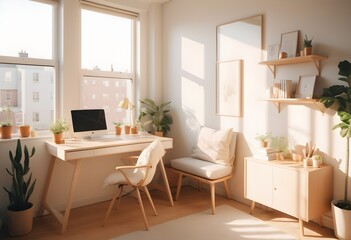 Photo modern style conceptual interior room 3d illustration