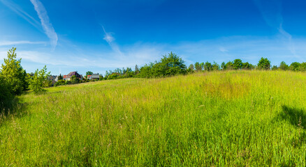 Freies Bauland für neue Häuser im Grünen, Panorama