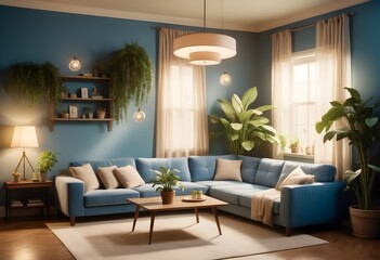 Photo modern style conceptual interior room 3d illustration