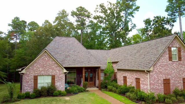 House with new shingle roof