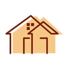 hotel villa icon vector illustration design template