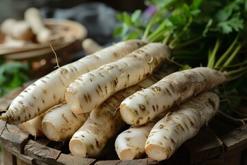 A close up of a bunch of carrots on a table