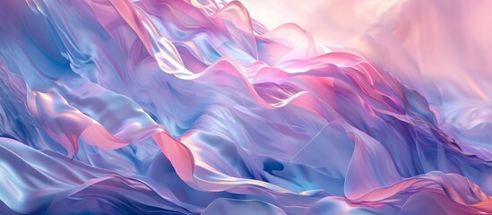 Obraz premium Abstract vibrant waves of colors creating a dynamic visual experience