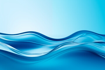 Abstract Blue Water Wave Background