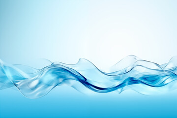 Abstract Blue Water Wave Background