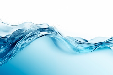 Abstract Blue Water Wave Background