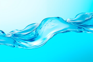 Abstract Blue Water Wave Background