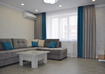 modern living room interior with sofa
