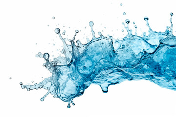 water splash isolated on white background