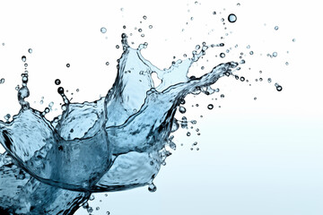 water splash isolated on white background