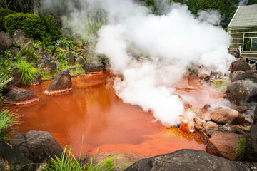 Umi Jigoku, 7 hells of beppu, jigoku, hot springs, kyushu, japan, sea hell, asia