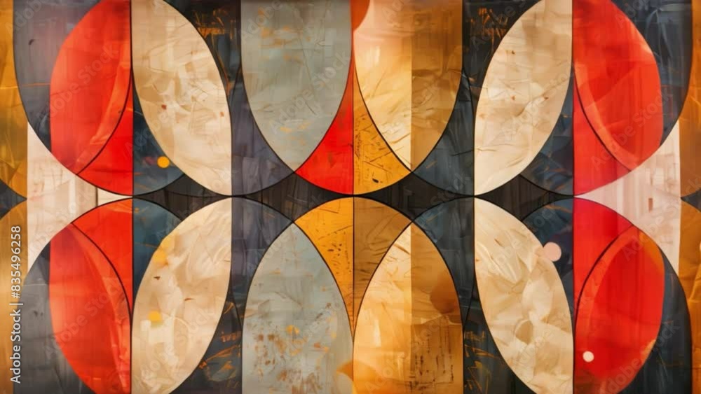 Aufkleber a painting featuring a variety of colors and hues, creating a visually striking and dynamic composit