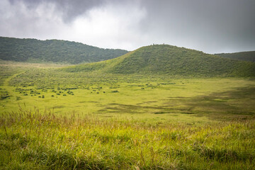 Mount Eboshi, Eboshidake Near Mount Aso, Kyushu, volcano, caldera, mountains, hike, trekking