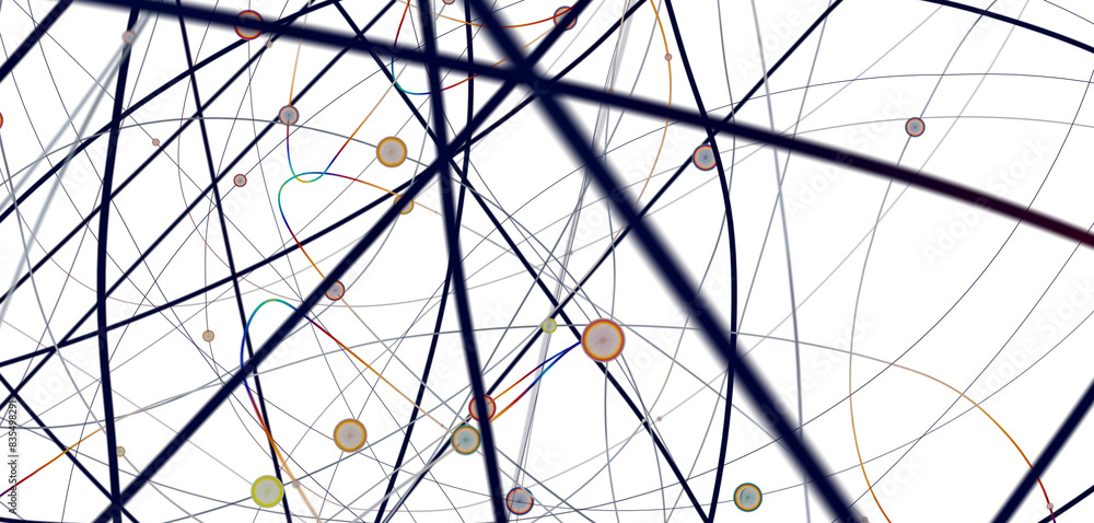 Leinwandbilder global network background. connecting triangles. globe of the earth. abstract planet in space. 3d re