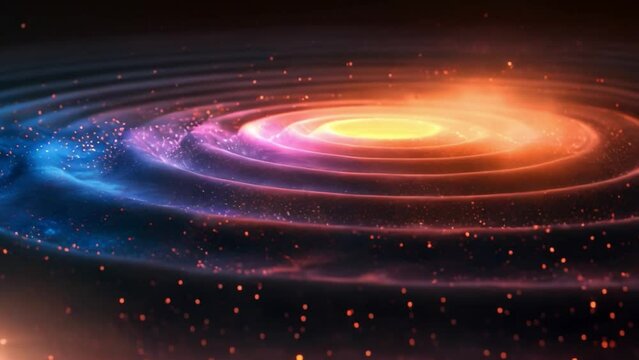 A striking view of a massive black hole suspended in the depths of space, showcasing its powerful gravitational pull and mysterious nature.