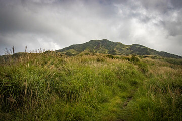 Mount Eboshi, Eboshidake Near Mount Aso, Kyushu, volcano, caldera, mountains, hike, trekking