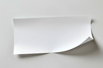 White paper on a white surface