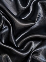 Fototapeta premium Black Leather Material Close Up