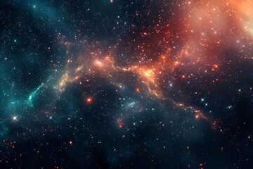 Naklejka premium The image resembles a galaxy filled with numerous stars