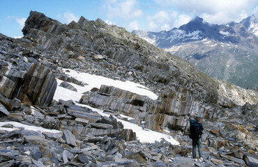 Bizarre Felsformationen in den Zillertaler Alpen in Österreich - Tour 2001