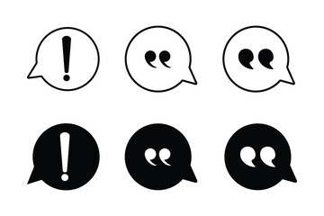Quote icon vector illustration. Quotation mark sign and symbol