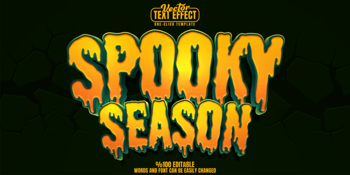 Halloween editable text effect, customizable spooky and scary 3D font style