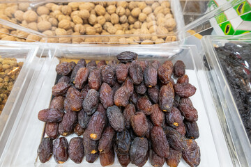 Dates sold in a snack shop.