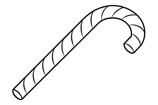 recommend clip art: candy cane line art vector illustration