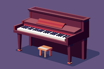 piano vector illustration