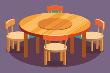 table vector illustration