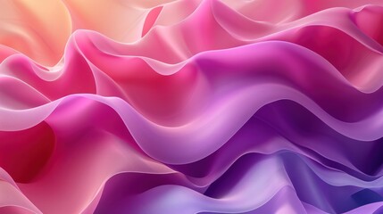 Fototapeta premium Modern Design Background, with Wavy, Abstract Pink and Violet Surfaces. .
