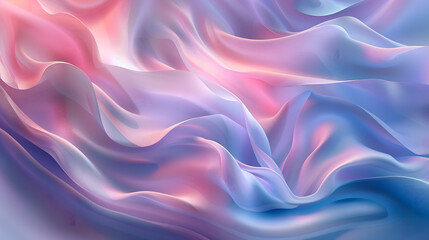 Obraz premium digital abstract background, soft blue, pink, light folds of fabric