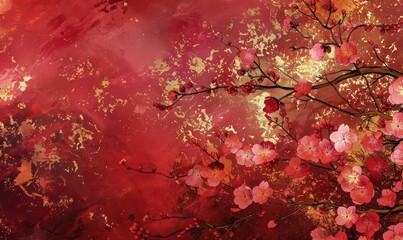 Abstract painting flowers. , rich in texture. Modern art pattern. Abstract contemporary art for background.