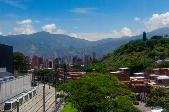 Paisaje Medellin, desde Metrocable Linea H
