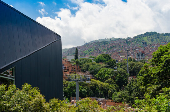 Paisaje Medellin, desde Metrocable Linea H
