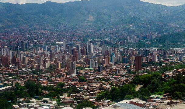 Paisaje Medellin, desde Metrocable Linea H