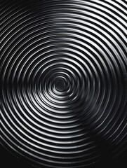 Obraz premium Black and White Circular Object