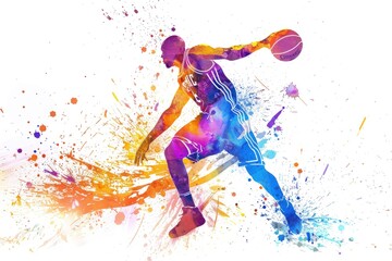 Basketball Player Holding Ball