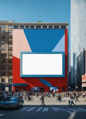 blank billboard on the street