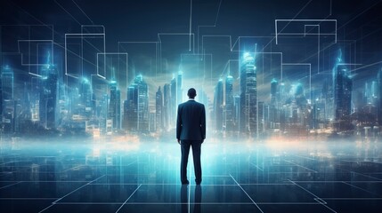 bright flat lay representing winter with copy space, generative ai