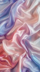 Obraz premium Pastel colored silk fabric with flowing folds