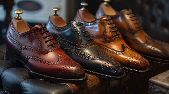 Shoes made of leather